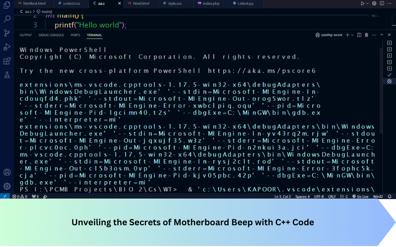 Unveiling the Secrets of Motherboard Beep with C++ Code