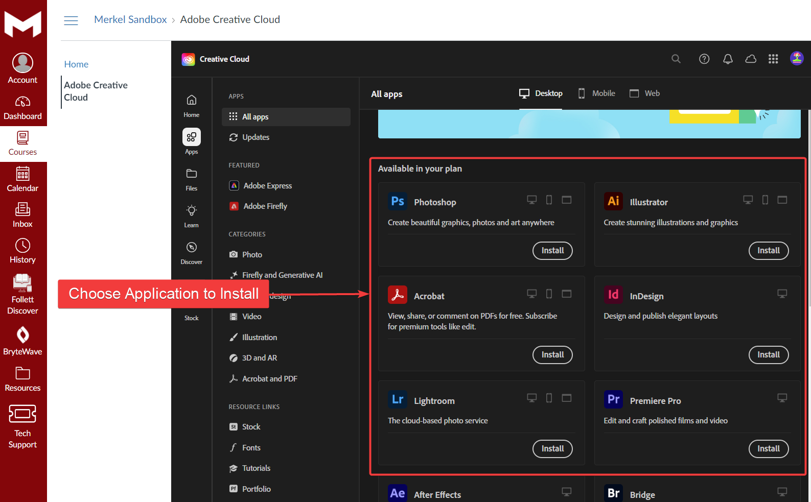 How to Access for Adobe Cloud App